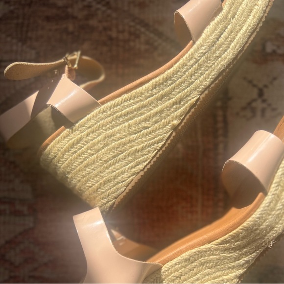 Light Pink Patent Leather Wedges by Qupid - Picture 7 of 7